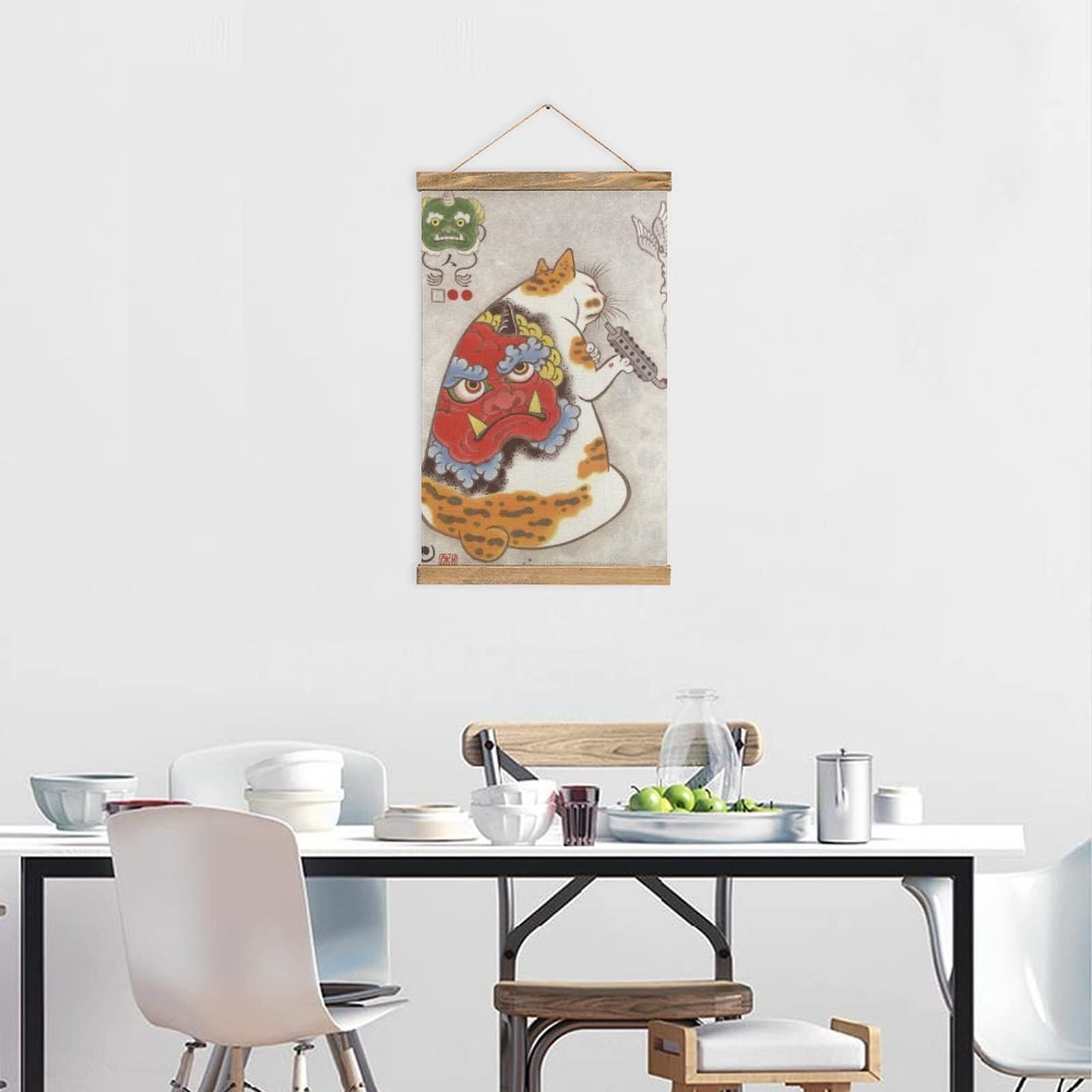 タペストリー Amazon.co.jp: 掛け軸 タペストリー 和風 浮世絵 猫柄 アートポスター