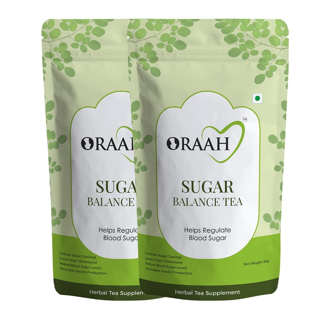 Oraah - Anti Diabetic Tea with Gauva leaves, Moringa leaves, Bitter guard, And Fenugreek for Regulating Blood Sugar Levels, Strengthens Immunity. (100 Grams) (B09GMLGGTS) Amazon Price History, Amazon Price Tracker