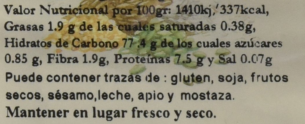 Bionsan Harina de Arroz Integral | 6 Paquetes de 500 gr | Total: 3000 gr