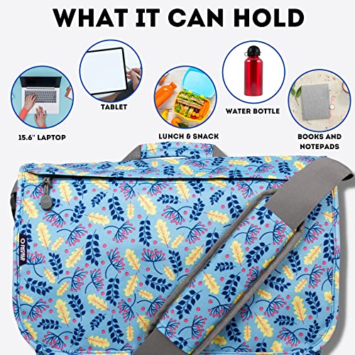 Image of J World New York Thomas Laptop Messenger Bag for Women & Men. Kids Computer Bookbag