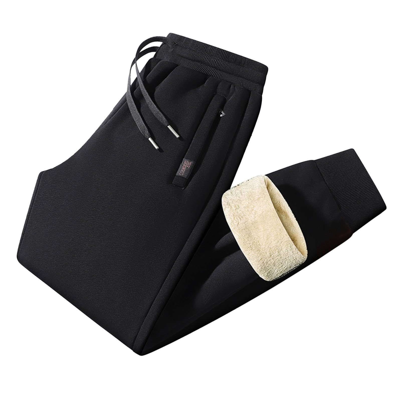 Pantalón Deportivo de Invierno con Forro Polar, térmico y con puño Ajustado, Ideal para Deportes al Aire Libre y Uso Diario.