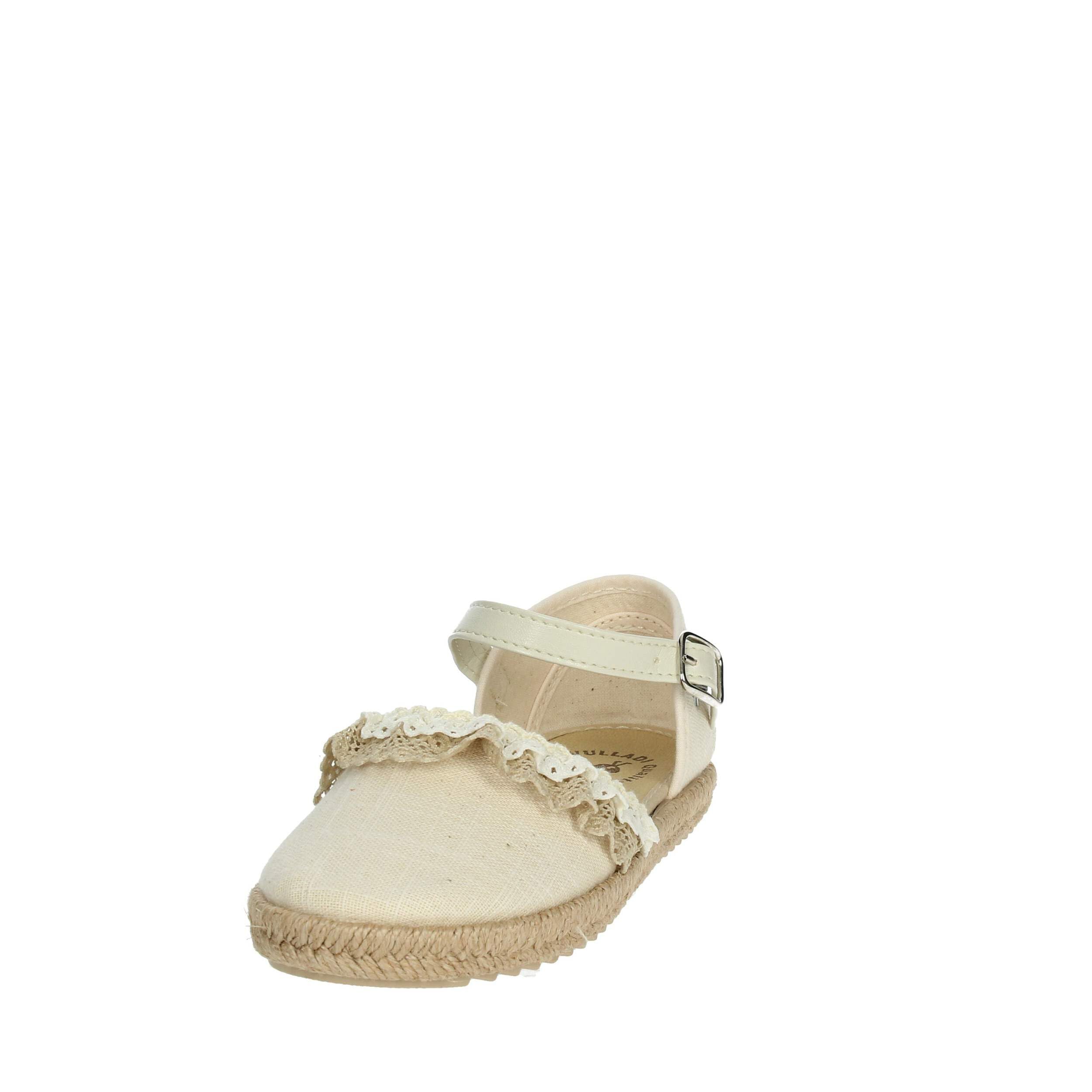 Vulladi - Alpargata niña Lino Beige puntillas Encaje - 7361 para: Niñas