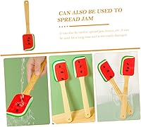 Vista 3 de Raspador de cocina para tartas, espátula de raspador de mantequilla, espátula de cocina, espátula de silicona para tartas, espátula de goma cremosa