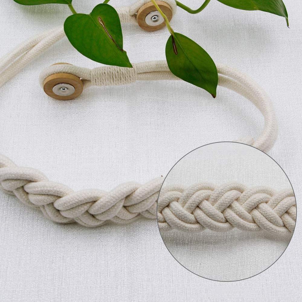 Embrasses à Boucles avec Clips pour Rideaux, pour Salon, Chambre à Coucher, décoration Frenulum (E 51 cm) (C 51 cm)