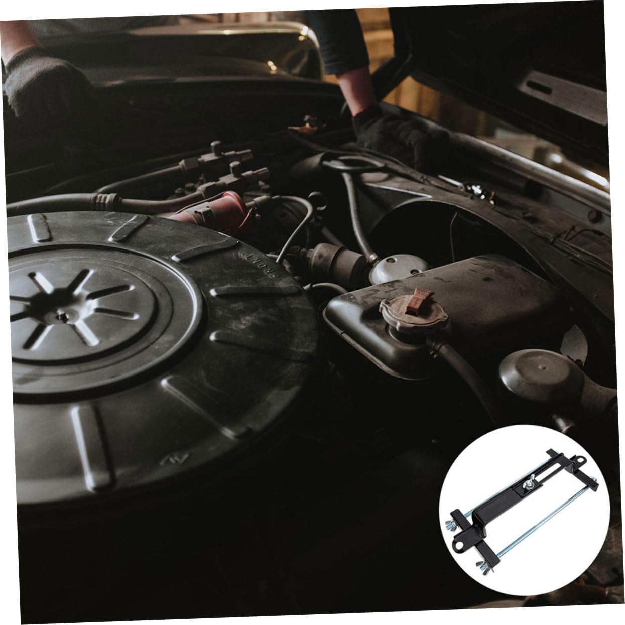 2pièces Support De Batterie Voiture Réglable Support Fixation Batterie Bac à De Voiture Arrimage Pour Automobile