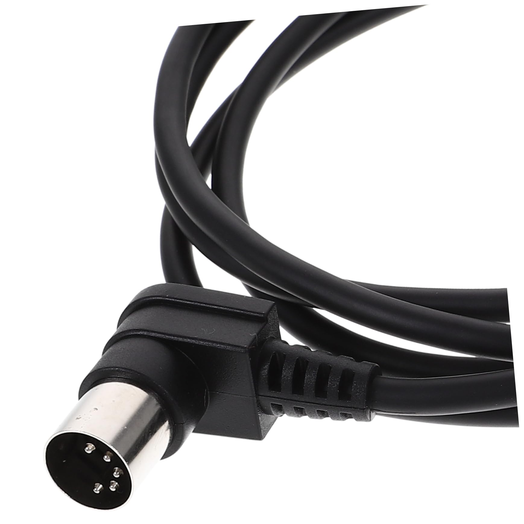 GOOHOCHY 2pcs Professional Midi Cable 90 Degree Din5p Male to Male Midi Line Stage Lighting Cable for Instruments 1.5m