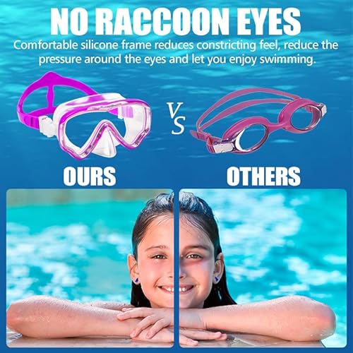 HIKOTEY Occhialini da nuoto per bambini (4-12