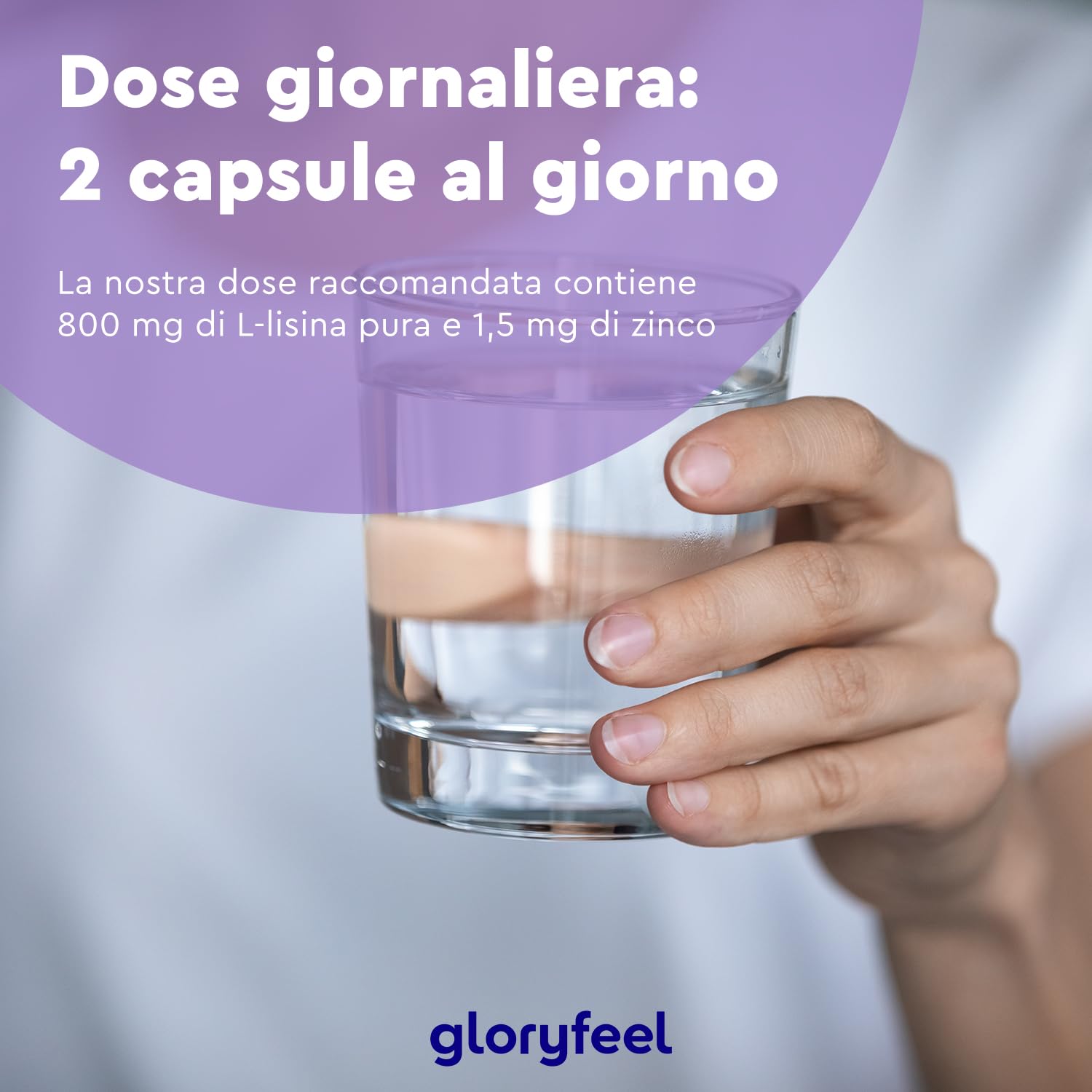 L-Lisina, 400 Capsule, 1.000 mg di L-lisina + Zinco 1,5 mg per Dose Giornaliera, da Fermentazione Vegetale, Vegana, ad Alto Dosaggio, Senza Additivi, Prodotta e Testata in Laboratorio in Germania