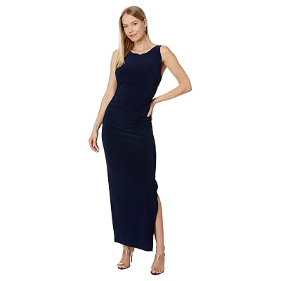 Norma Kamali Sleeveless Shirred Waist Gown Women