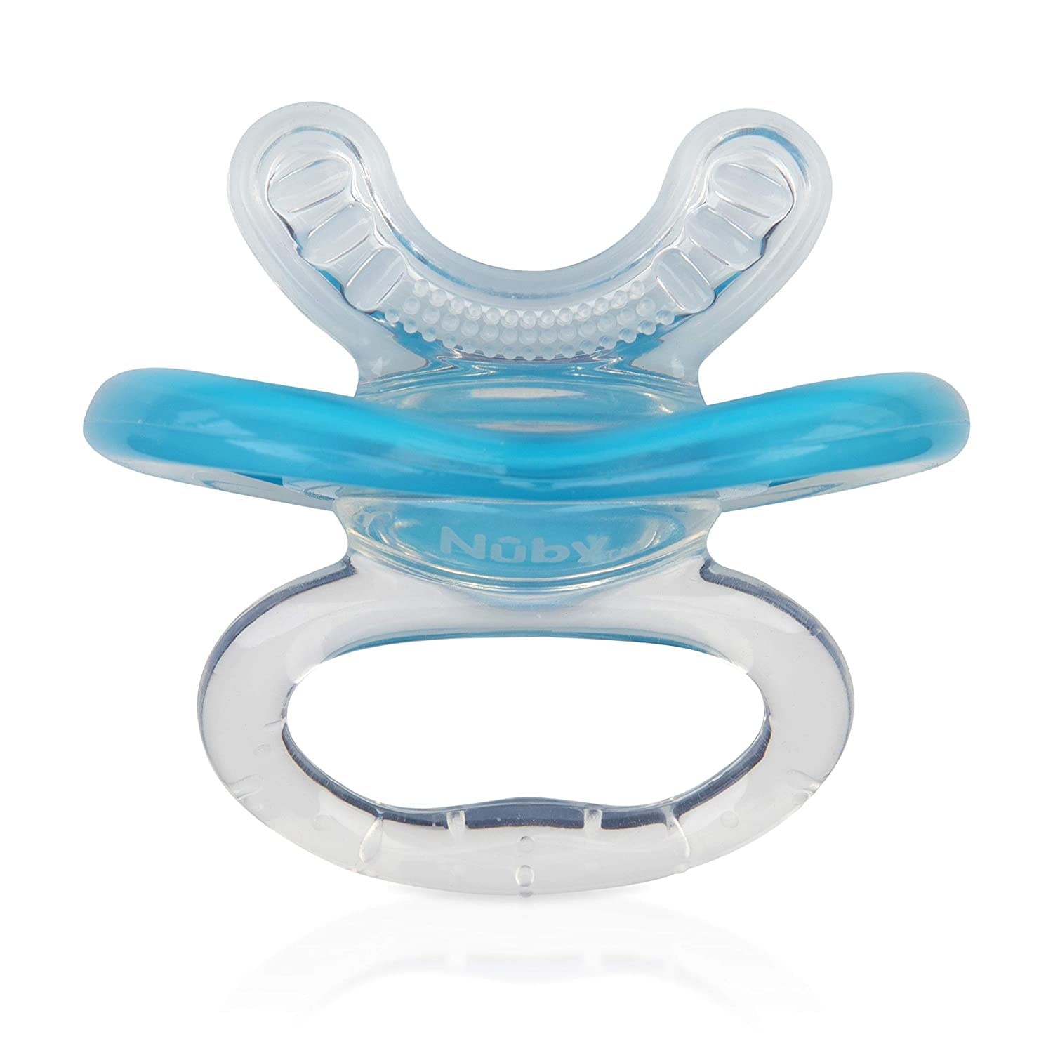 Nuby 2-Pack Gum-EEZ Pacifier Teethers, Pink/Aqua