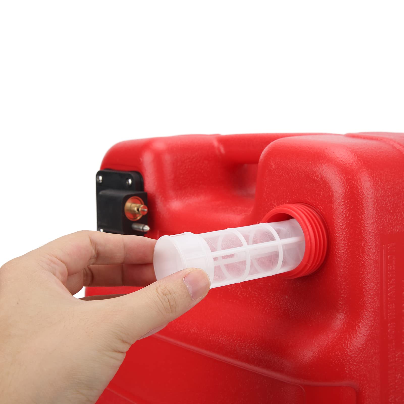 Réservoir de Carburant Marin， Réservoir de Carburant Portatif pour Bateau Marin， Réservoir de Carburant de Bateau en Plastique 24L Réservoir de Carburant Hors-bord Marin Portable avec Conception D'éch