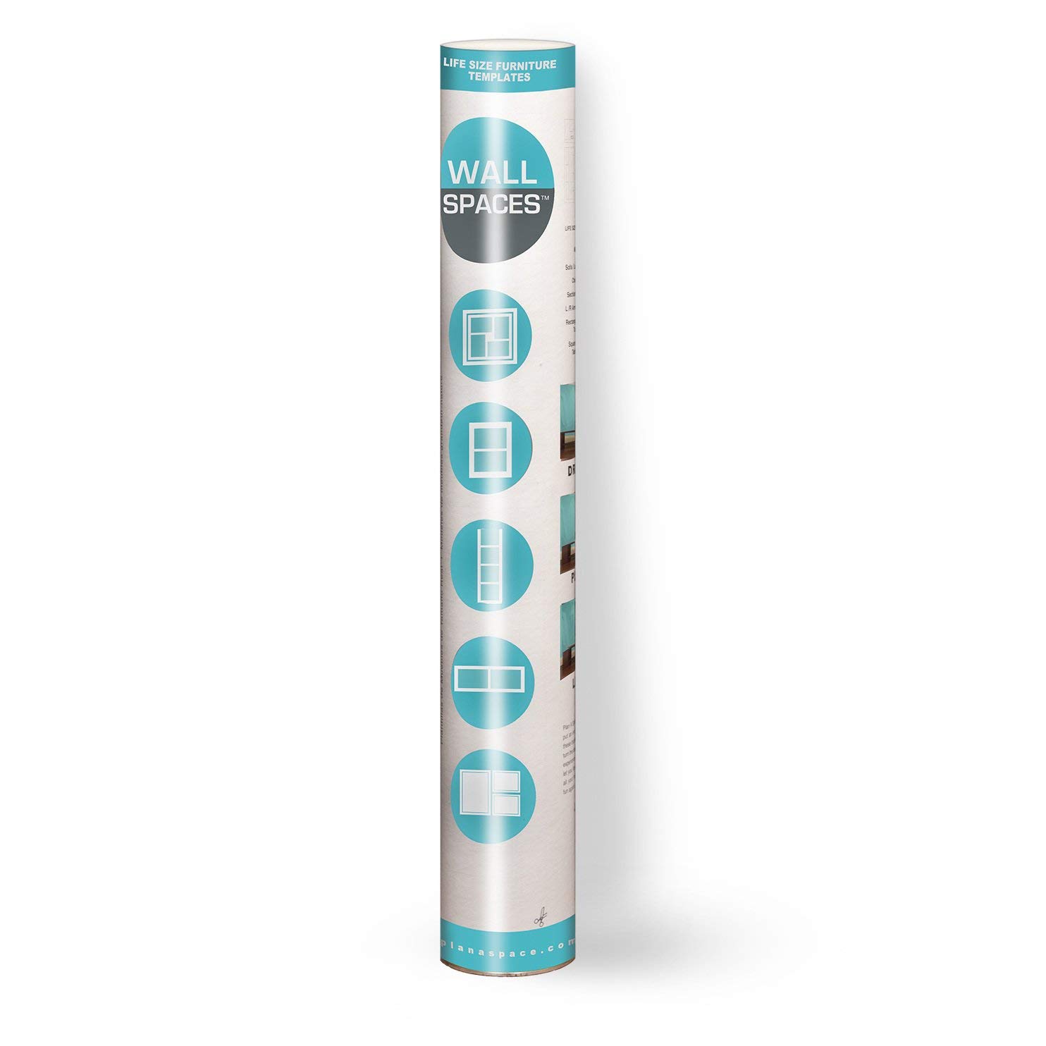 WS1 Wall Spaces - (18) Life Size Frame and Photograph Templates, Complete Art or Picture Frame Planning Kit