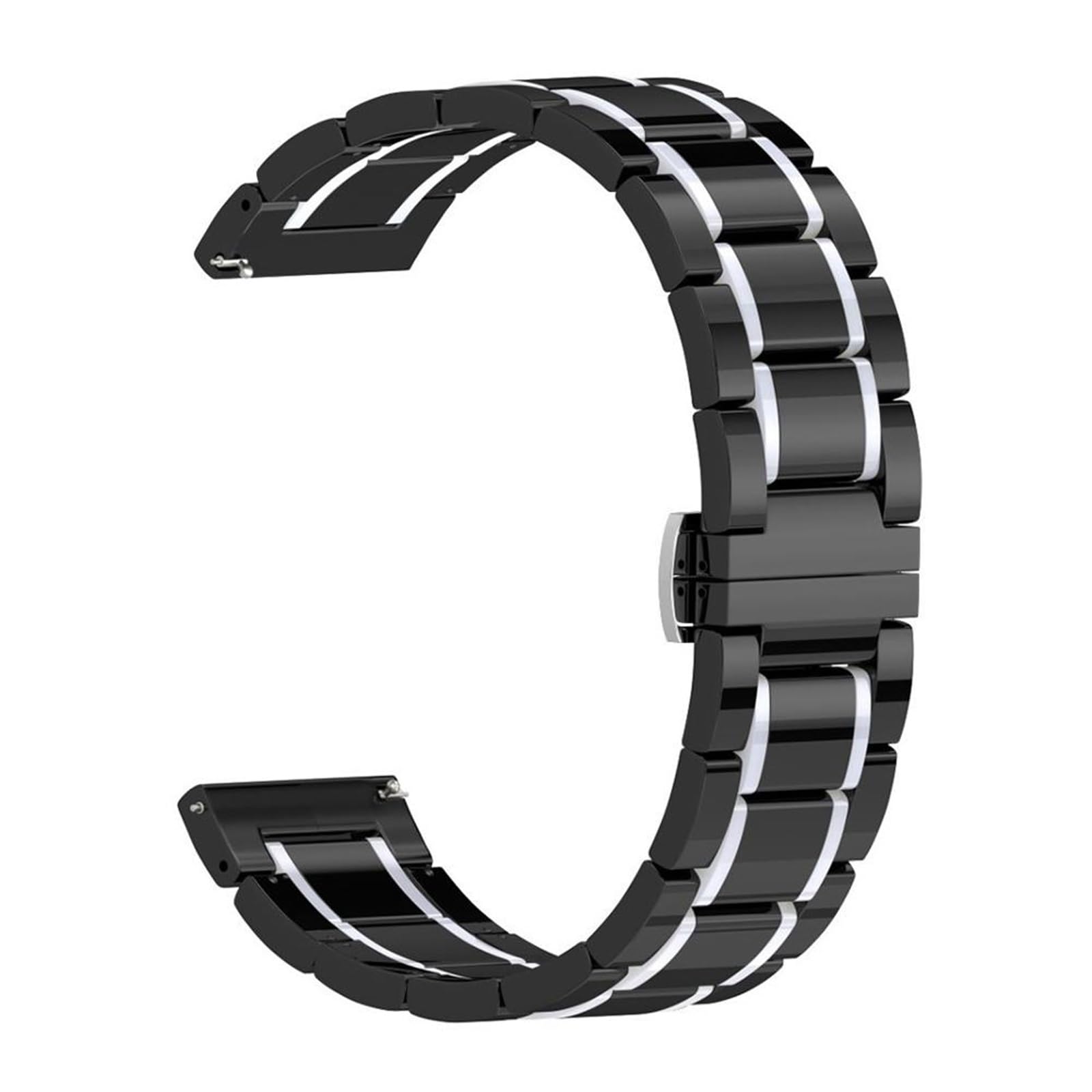 Correa de reloj de cerámica de 20mm y 22mm, pulsera de repuesto adecuada for reloj inteligente, reloj de cuarzo, correa Universal for hombres y mujeres