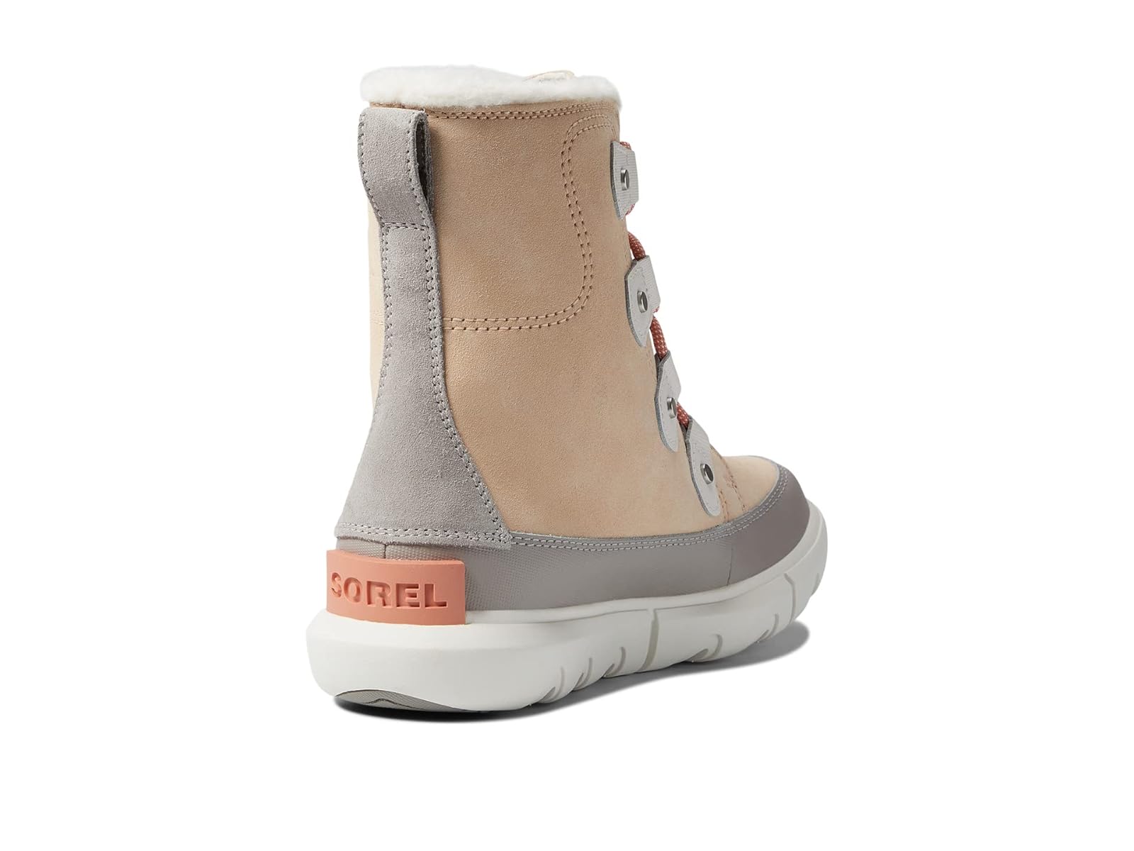 Sorel Women's Explorer II Joan Faux Fur Waterproof Boot Nova Sand Sea