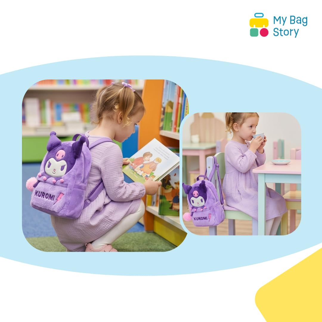 mybagstory - Sac à Dos Kuromi Peluche Sanrio pour Enfant