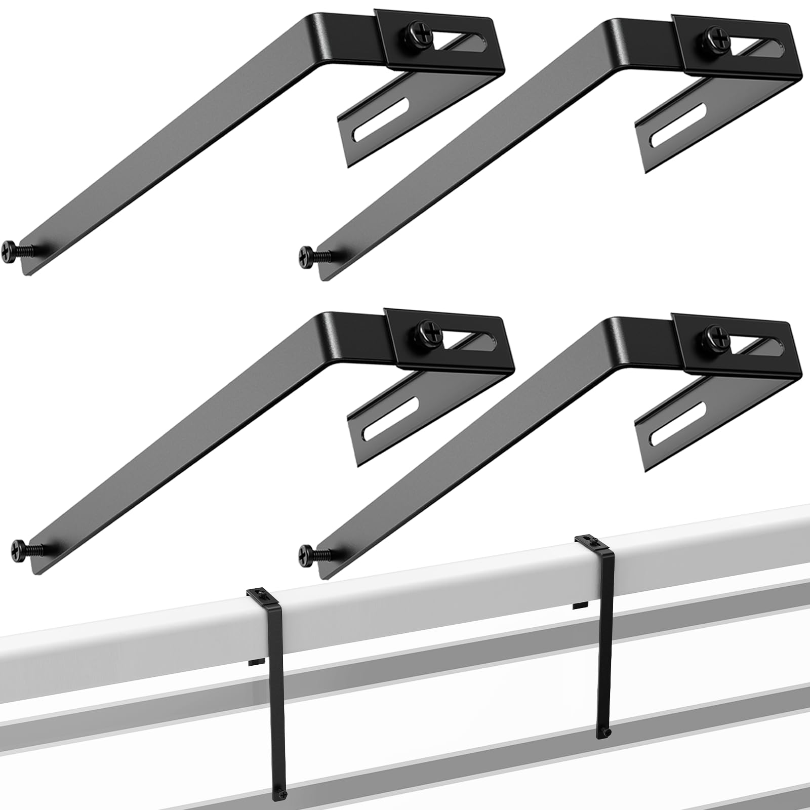 Snapklik.com : Famiron 4 Pcs Adjustable Cubicle Hooks, Metal Universal ...