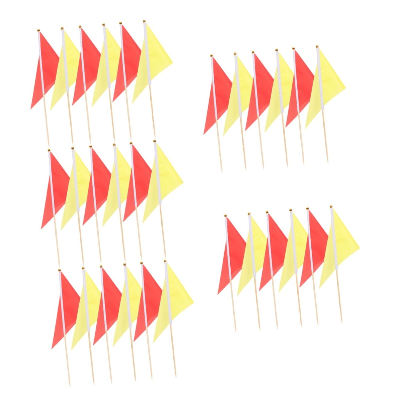 Drapeau pelouse de marquage pour cour et jardin Kisangel en lot de 30 pièces