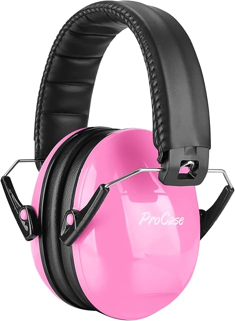 Procase Kids Ear Defenders Children Autism Noise Cancelling Headphones for Girls Boys Toddler, NRR 21dB Ear Protection Earmuffs Hearing Protectors for Age 3 to 16 Years at Party Concert Fireworks