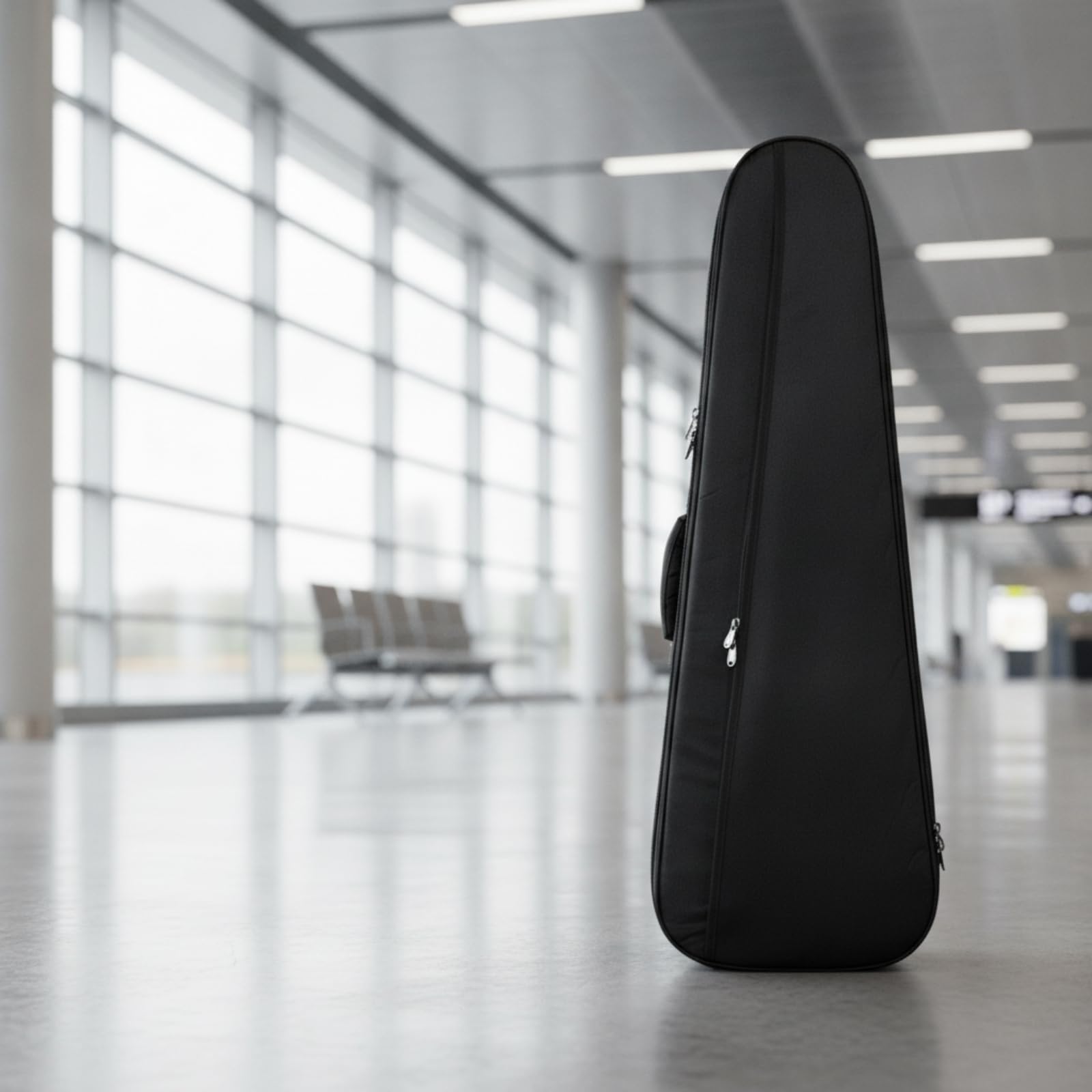 Gepolsterte E-Gitarren Gitarrenkoffer Verstellbar E-Gitarren Tasche mit Seitentasche Leicht Gig Bag für Transport, Gitarrenunterricht, Pendeln