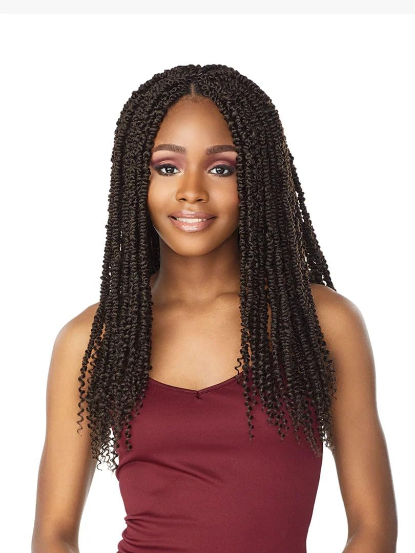 Sensationnel Lulutress Synthetic Braid - 2x Skinny Passion Twist 18 (1 Jet Black)