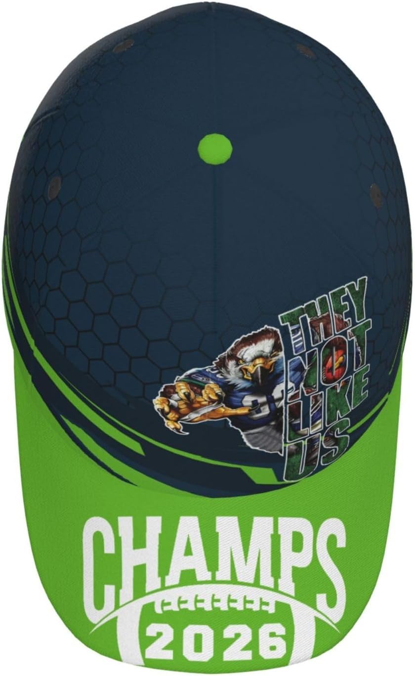 Seattle Baseball Cap Adjustable Snapback Hat with Football City Print Unisex Game Day Hat for Men Women Fans Gift - Image 5