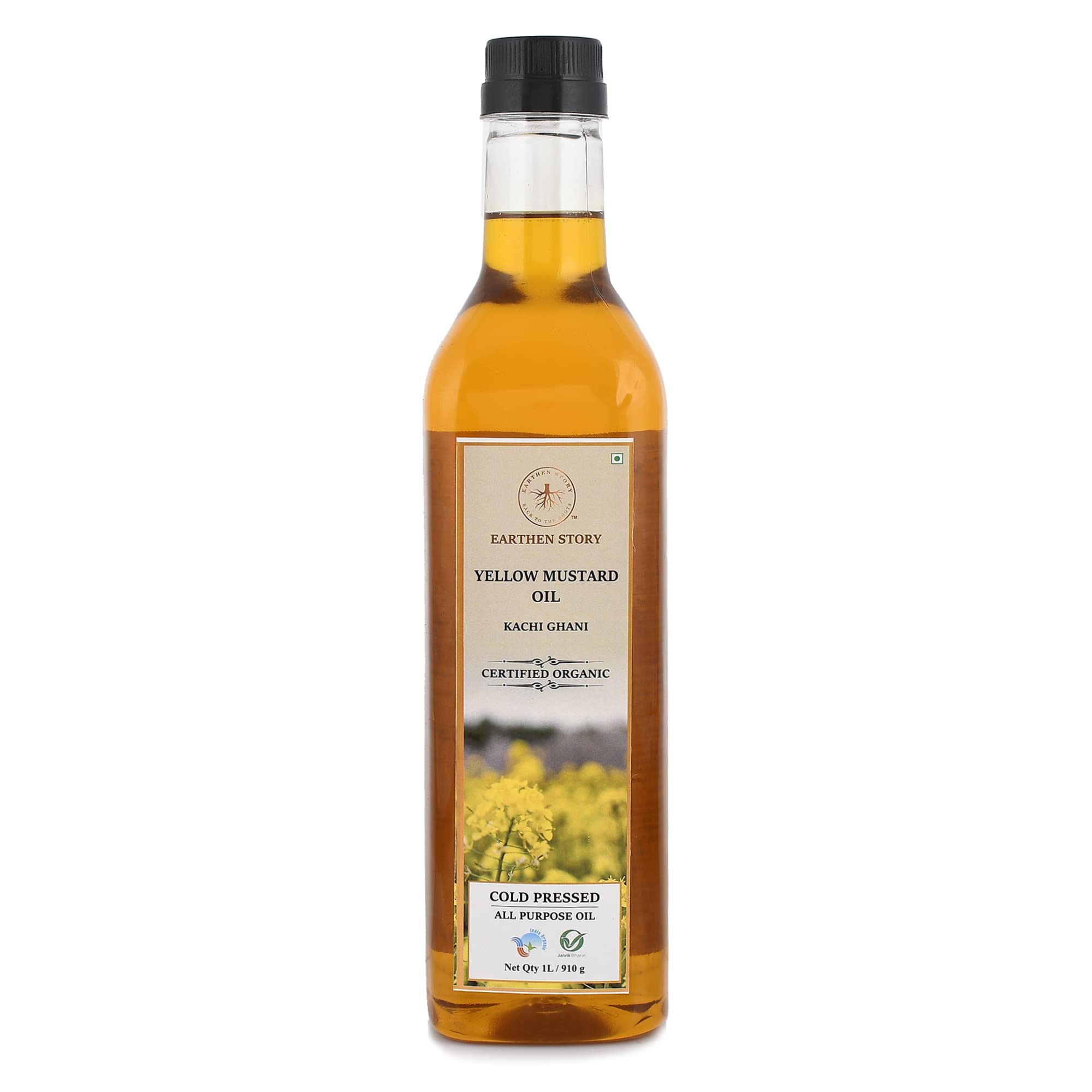 Earthen Story Certified Organic Cold Pressed Yellow Mustard Oil 1 litre | sarso oil for cooking, massage, Cholesterol Free, Rich aroma, 100% Pure, kachi ghani mustard oil (B0BR1B8GJ7) Amazon Price History, Amazon Price Tracker