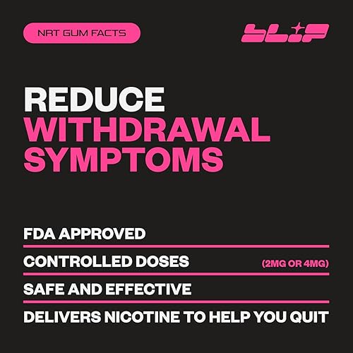 Miniatura 4 de Blip NRT - Goma de nicotina de 2 mg sabor a congelación de frutas (100 unidades)  Ayuda a dejar de fumar, reduce los antojos  Reemplazo de nicotina