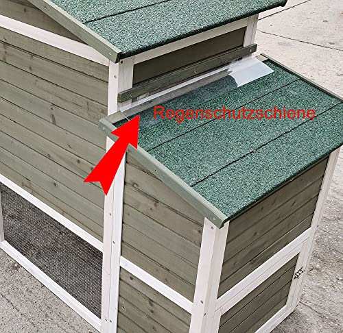 Zoopplier Winterfest Hühnerstall-wetterfest Hühnerhaus- XXL große Wachtelstall Emshaus aus massivem Holz-geeignet für 4… – Bild 7