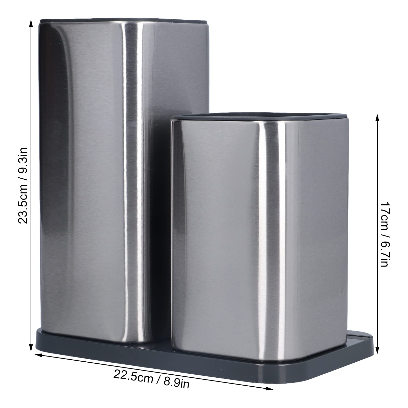 Bloque de cuchillos, porta cuchillos de acero inoxidable Organizador universal de cuchillos de cocina para múltiples cuchillos de cocina y tijeras