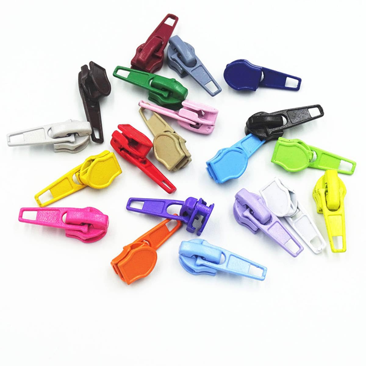 Kit de reparación de Cremalleras de Nailon n.° 5, fácil instalación, Tiradores de Cremallera de Repuesto para Chaquetas, Mochilas y Bolsos.