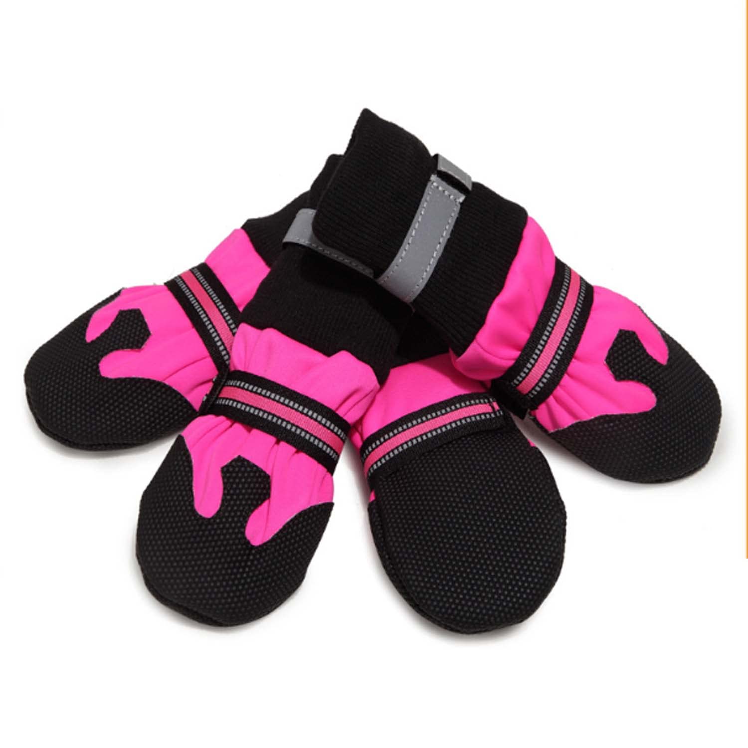 Chien Chaussures Imperméable Antidérapant l'hiver Neige Bottes pour Animaux de Compagnie Doux Chaud Réfléchissant pour Chiens Moyens et Grands Randonnée Course à Pied