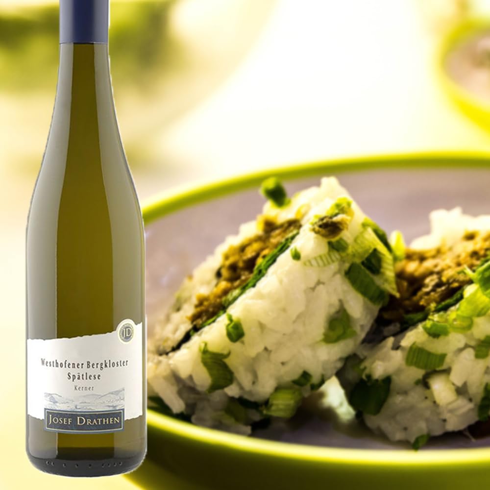J.Drathen Westhofener Bergkloster Spätlese QmP, süß, sortenreines Weinpaket + VINOX Winecard (6x0,75l)