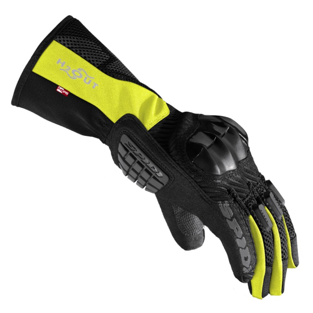 SPIDI Guanto in Tessuto Rainshield, Giallo Fluo, Taglia XL