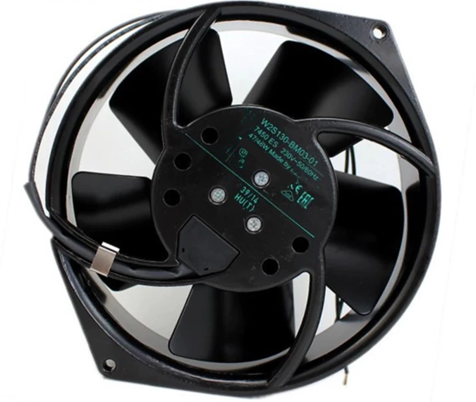 UWUKCJOKQ 1pcs Cooling Fan W2S130-BM03-01 7450ES AC 230V 50/60HZ 47/46W 17255 172x150x55MM 2-Wire