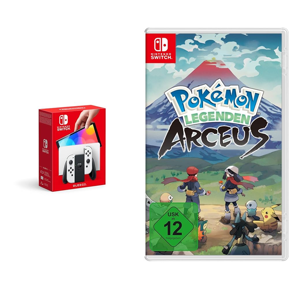 Nintendo Konsola Nintendo Switch, Biały/Czarny, 7" & Legenda Pokémonów NIN: Arceus 12