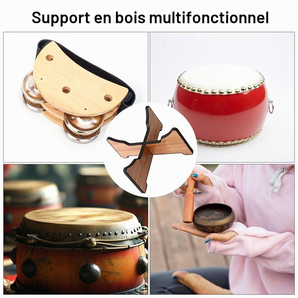 Support pour Tambour À Langue, Handpan Drum Holder, Tambour Supporter, Support de Handpan de Tambour, Langue Tambour Rack, Hand Pan Drum Accessoire, Rangement pour Steel Tongue Drums