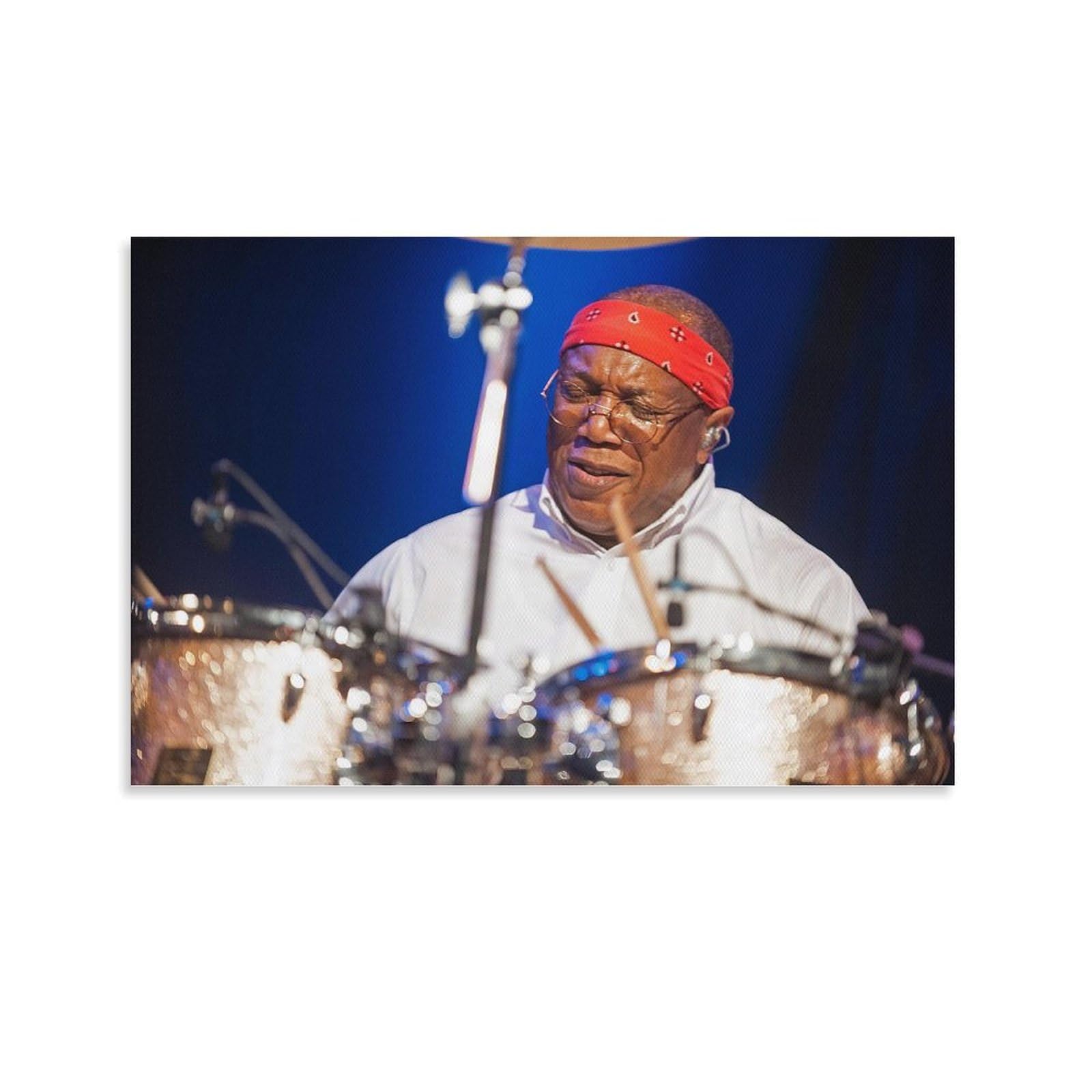 YASHANSHAN American Jazz Drummer Billy Cobham Poster (55) Wall Art Picture Painting Poster Canvas Print Posters Artworks Bedroom Living Room Decor 12x18inch(30x45cm)