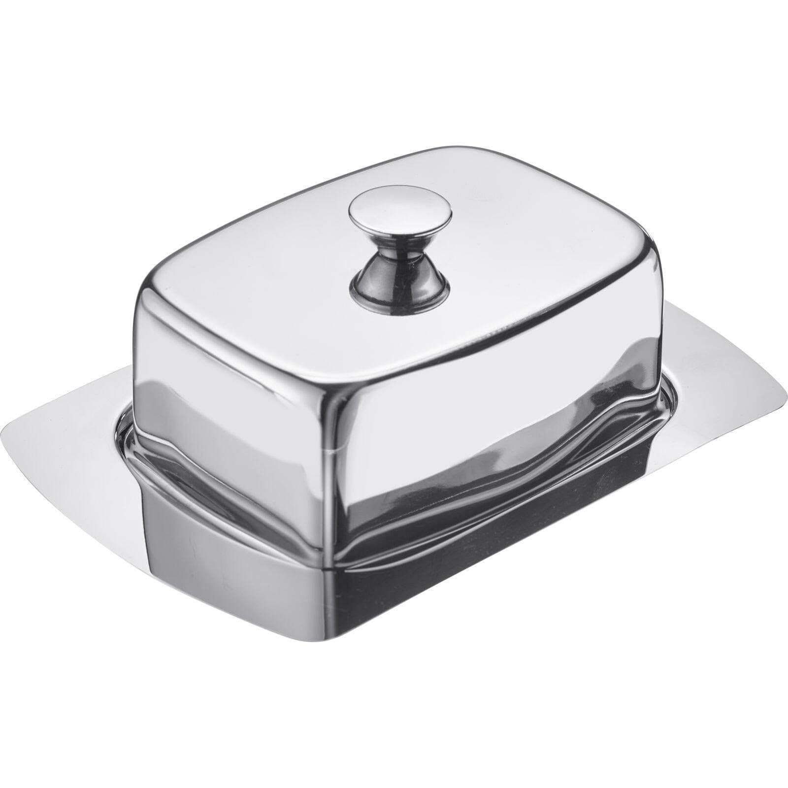 Westmark Butterdose, Dekorativ, Länge: 19 cm, Rostfreier Edelstahl, Silber, 20872260