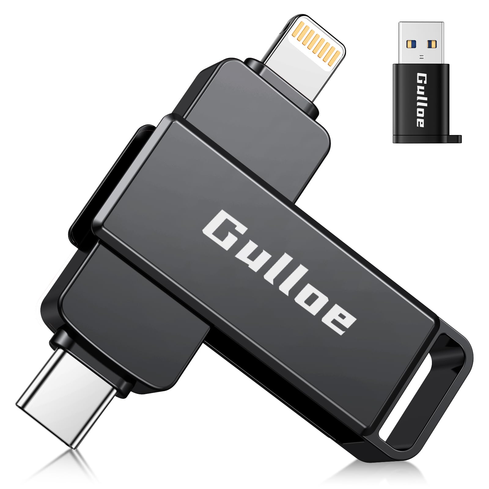 Gulloe 512GB Flash Drive Intended for iPhone, USB Memory Stick Storage for Photos and Videos Backup, Compatible with iPhone iPad Android PC, Plug and