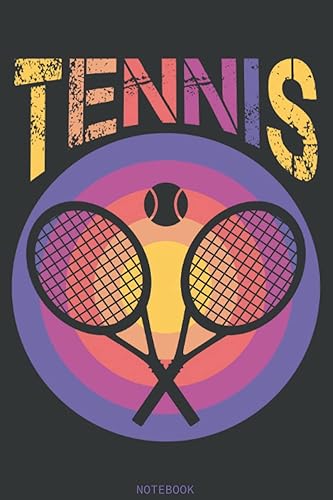 TENNIS NOTEBOOK: Retro Vintage Tennis Journal Notebook Writing Down Thoughts And Notes for kids women and mans Notebook Log &amp; Journal for logging scores, stats, and records!