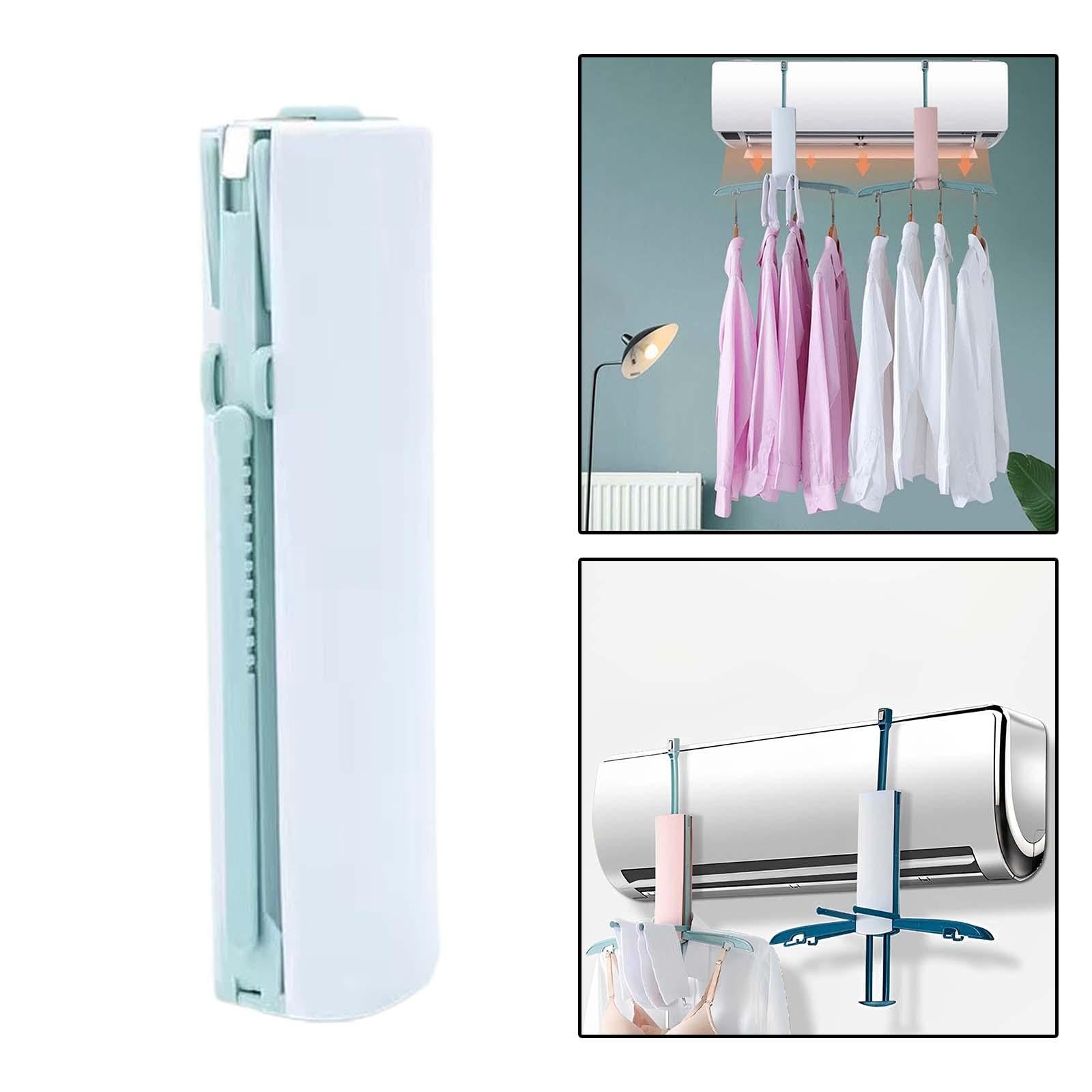 3 Tendederos Plegables, Tendedero Telescópico Compacto con Ganchos Metálicos Resistentes, Ideal para Viajes, Acampadas, Estancias en Climas Fríos Y Ll