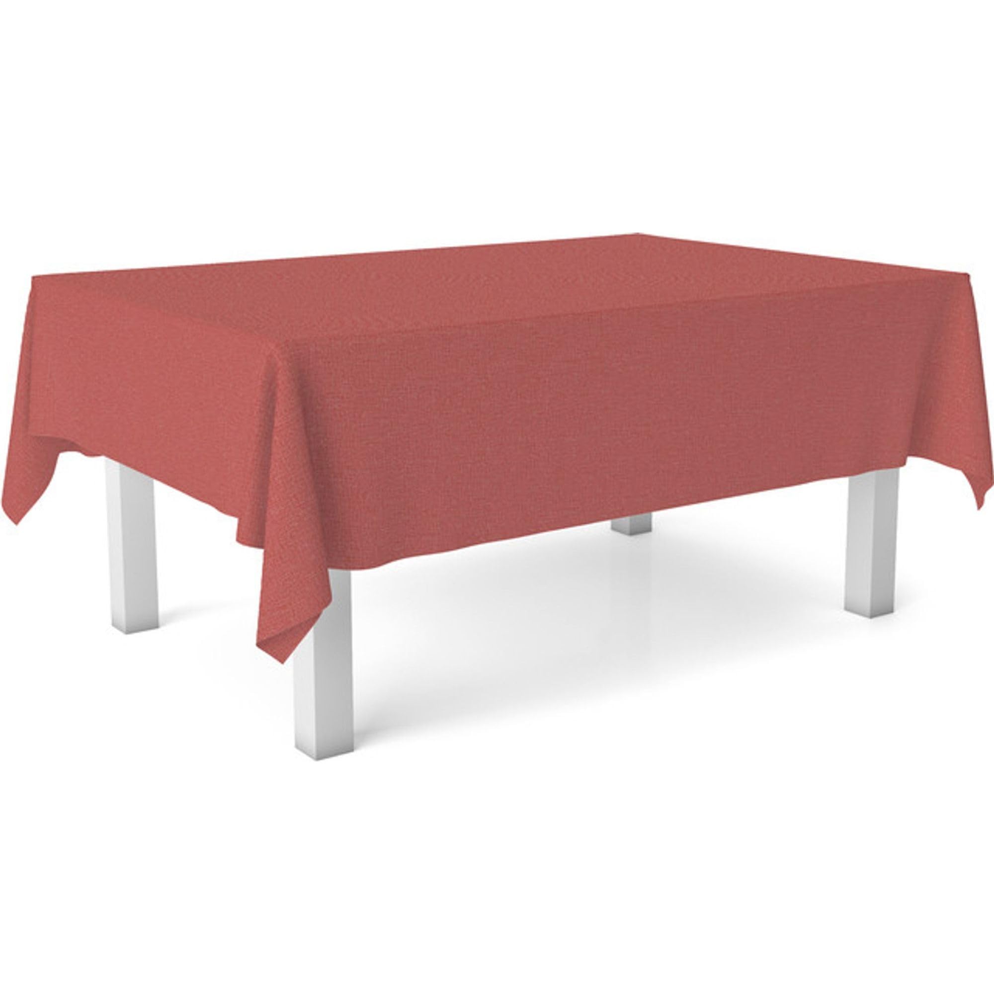 ECOMMERC3 | Oilcloth Tablecloth Size 140 Round Stain Repellent – Red Oilcloth Tablecloth 100% Made in Spain Do Not Bleed Liquids