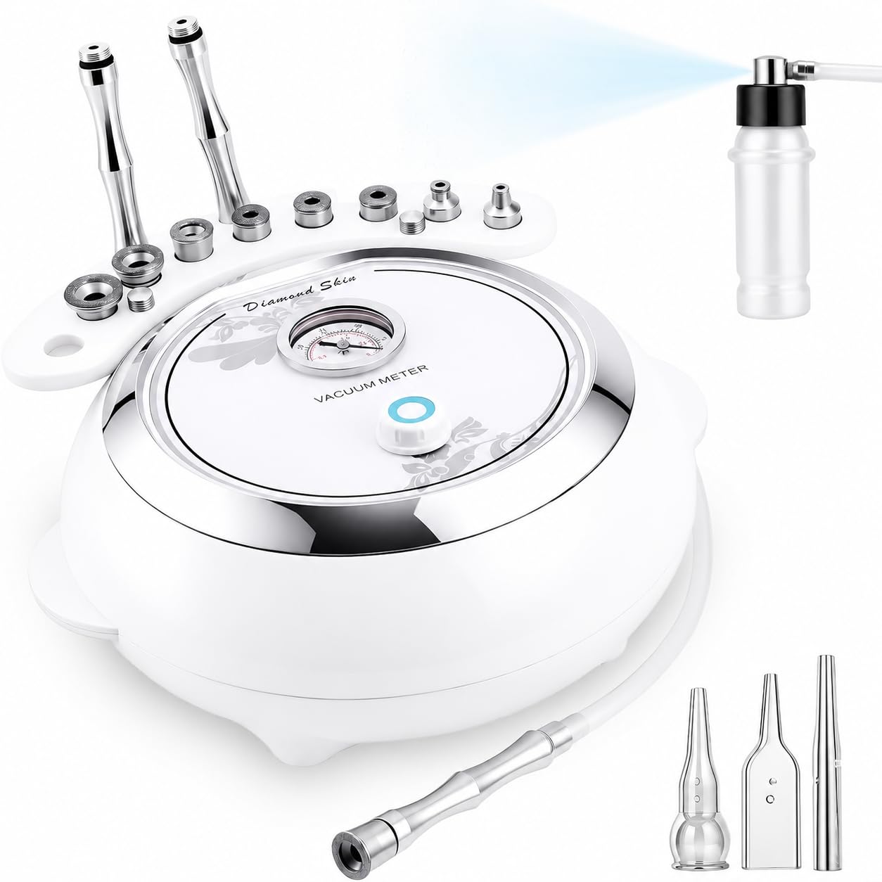 Yofuly Máquina de mic-roder-moa+bra_sión de diamante, versión mejorada 3 en 1, uso doméstico profesional, equipo de salón de belleza facial, gran potencia de succión