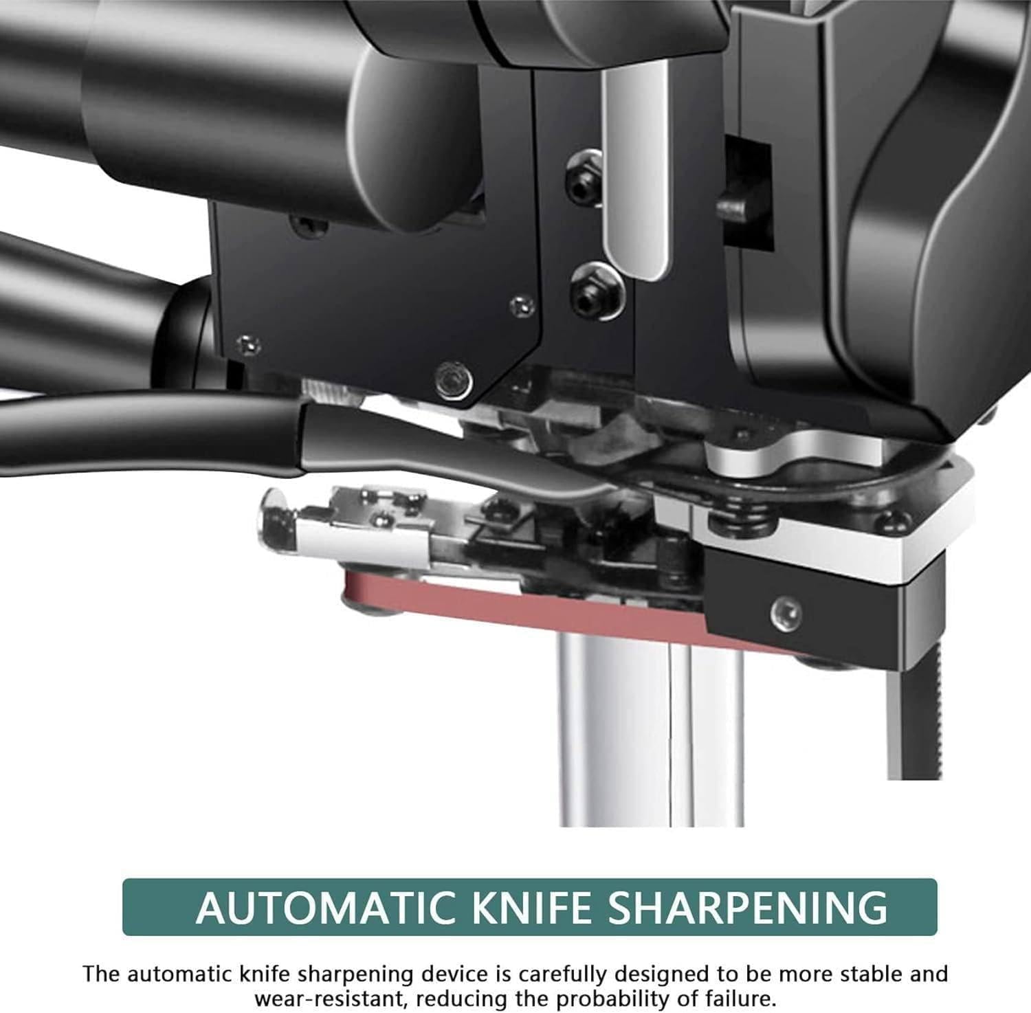 1100W Electric Fabric Cutting Machine,Vertical Fabric Straight Knife Cutter,Industrial Fabric Cutting Machine with Automatic Knife Sharpen,6inches-110V