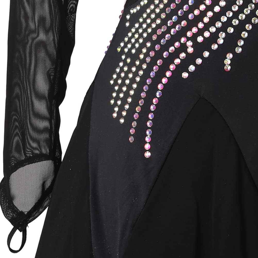 Custom Size Black Ballroom Dress for Women Plus Size