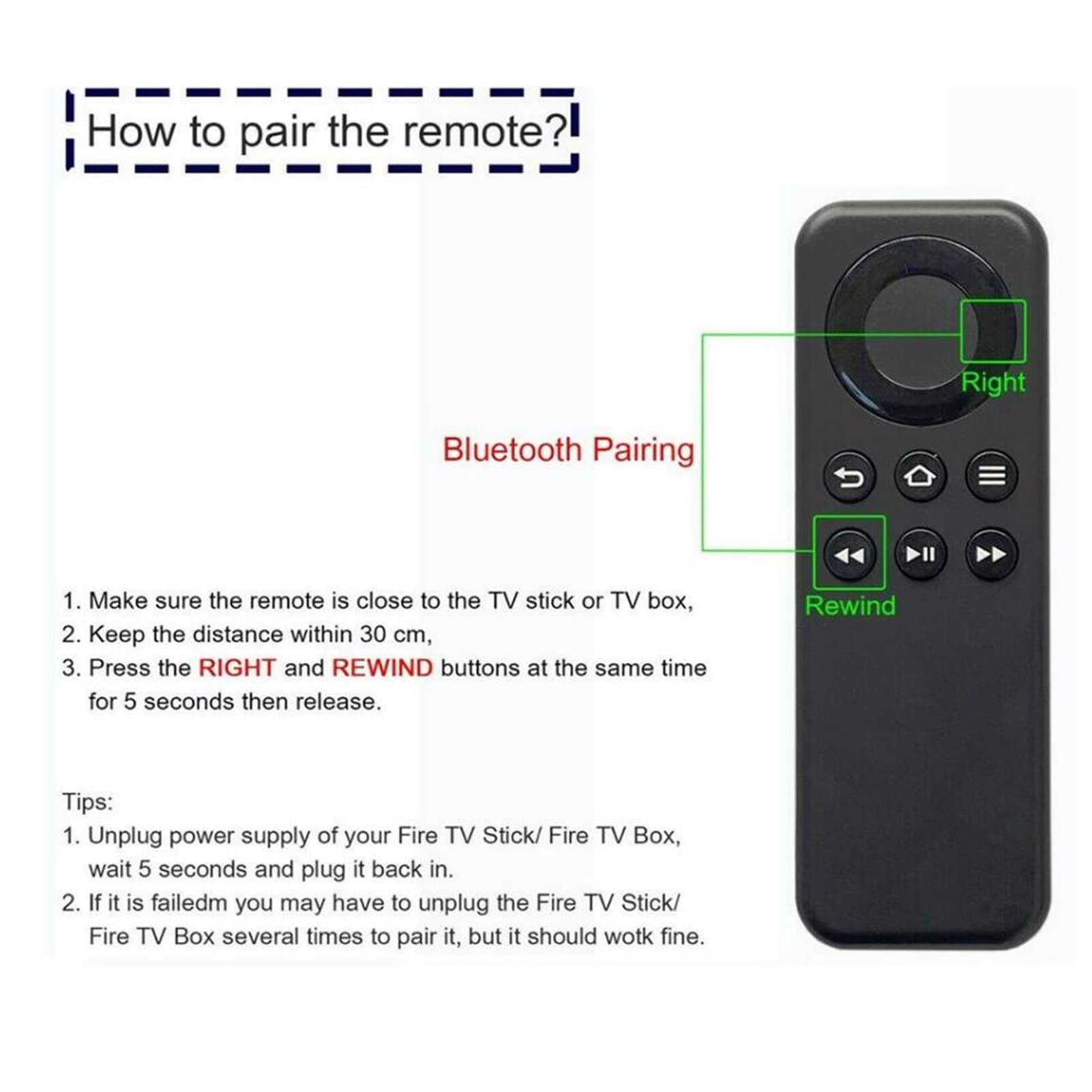 Sxhlseller Telecomando TV, Telecomando Universale, Sostituzione Telecomando Intelligente Senza Fili Bluetooth, Distanza Telecomando 8 M per TV Box per TV Stick