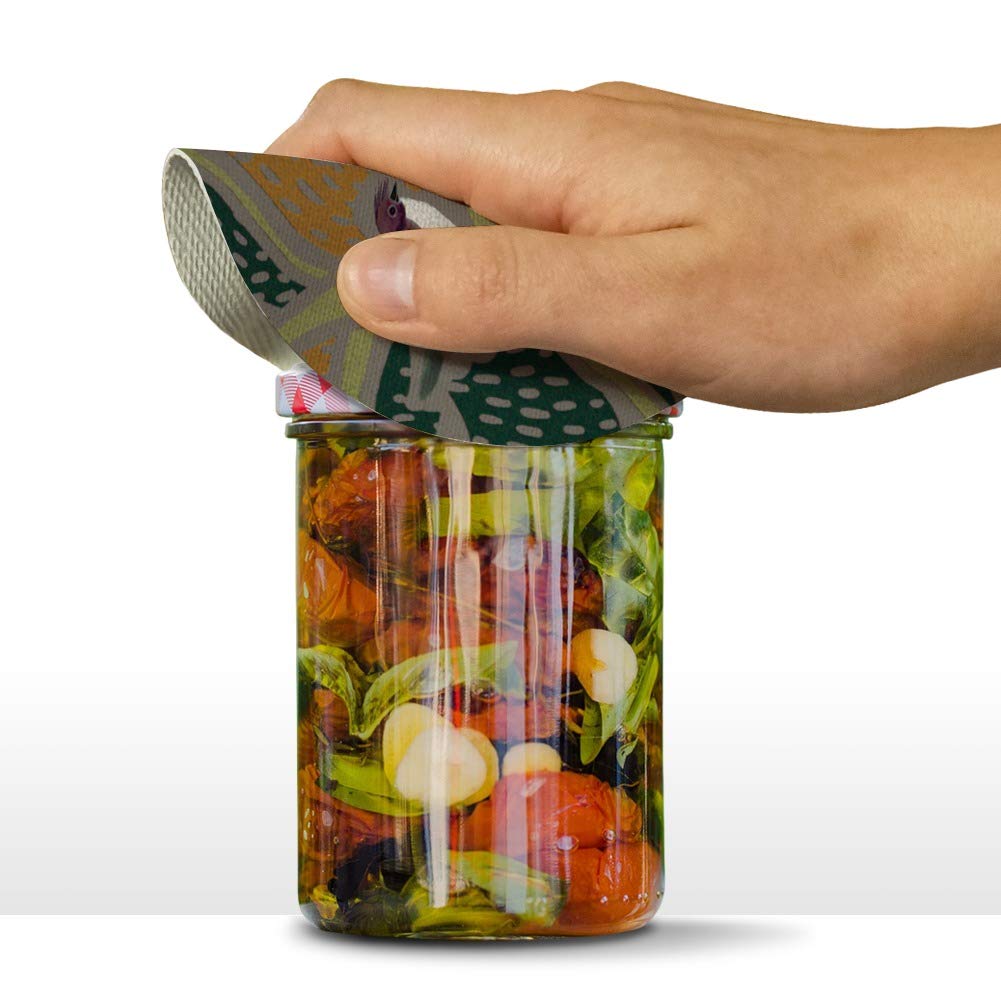 Fun Little Purple Birds Pattern Round Rubber Non-Slip Jar Gripper Lid Opener