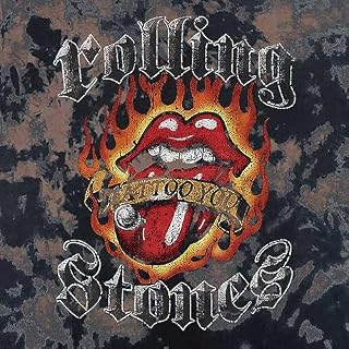 The Rolling Stones T-shirt pour enfant avec logo « Tattoo Flames Band » - Les Beatles, Paul McCartney, John Lennon, RIngo Starr, George Harrison The Rolling Stones T-shirt pour enfant avec logo « Tattoo Flames Band » – Image 2