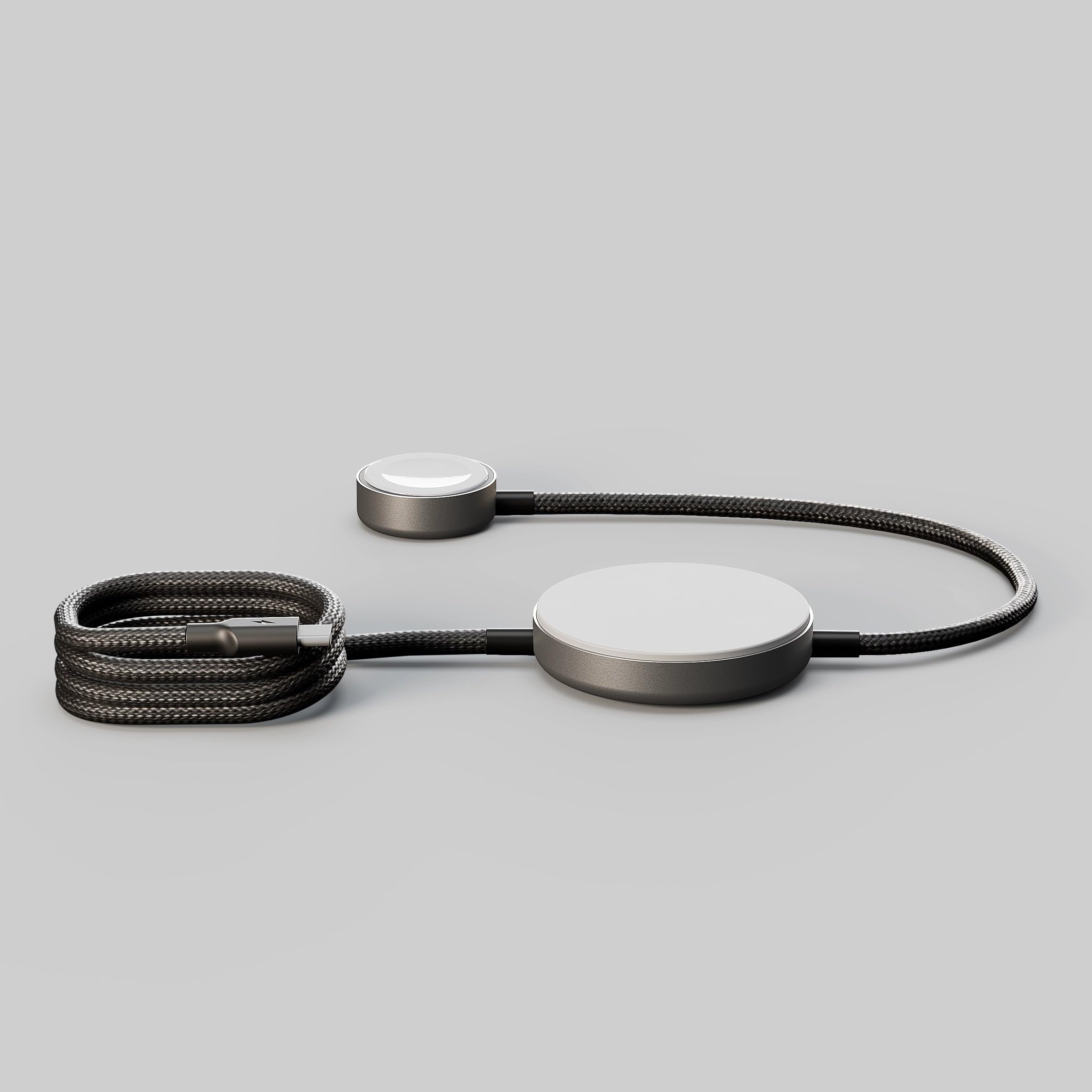 Zens Wireless Charging Cable Pro 2 Aluminium, Kabel USB-C 1 m, MagSafe i Qi2 15W, Kompatybilny z iPhone Air/17/16/15/14/13/12, AirPods i Apple Watch, Czarne