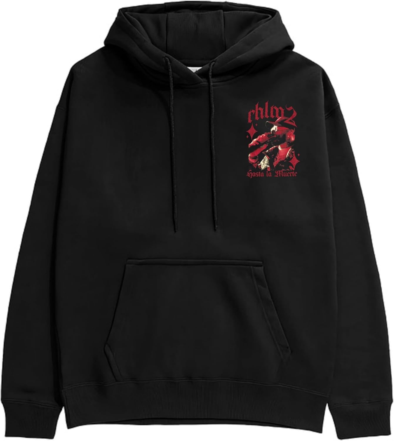 Anuel AA Unisex Adult Anuel Aa Official Merch Rhlm2 Tour Black Dateback Hoodie